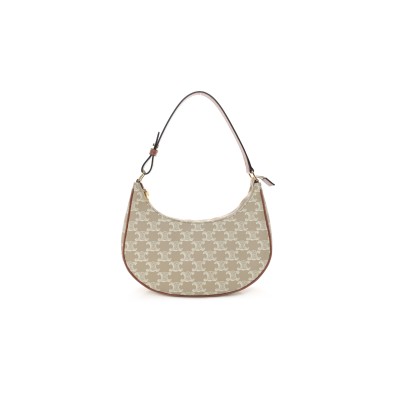 CELINE AVA BAG IN TRIOMPHE CANVAS AND CALFSKIN 193952BZJ.04LV (23*14*7cm)